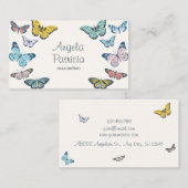 蝶カラフル 名刺 (正面/裏面)