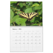 蝶カレンダー カレンダー (2月 2026)