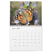 蝶カレンダー カレンダー (3月 2027)