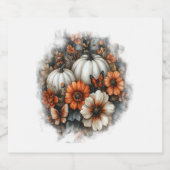 蝶カントリーカボチャ スパークリングワインラベル (シングルラベル)