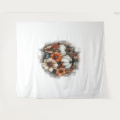 蝶カントリーカボチャ タペストリー (正面(横))