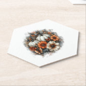 蝶カントリーカボチャ ペーパーコースター (アングル)