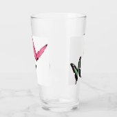 蝶ガラスのカップ タンブラーグラス (左)