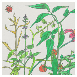 蝶ガーデン野菜ラディバグ ファブリック