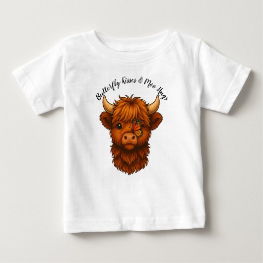 蝶キスとハモーグ ベビーTシャツ (正面)