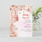 蝶キスと誕生日ウィッシュ招待状 招待状 (スタンド正面)