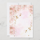 蝶キスと誕生日ウィッシュ招待状 招待状 (裏面)