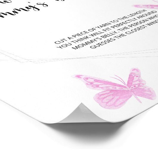 蝶キスどのように大きいママの腹ゲーム ポスター (角)