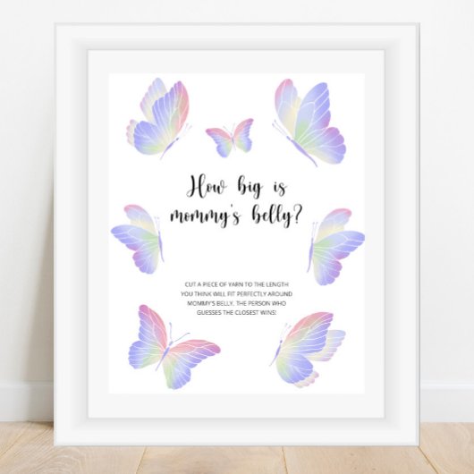 蝶キスどのように大きいママの腹ゲーム ポスター