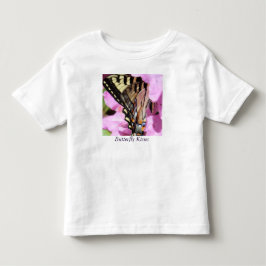 蝶キスの幼児の服 トドラーTシャツ