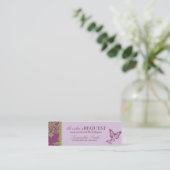 蝶キスは細い名刺をもてあそびます スキニー名刺 (スタンド正面)