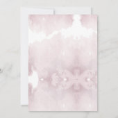 蝶キススミレ花ベビーシャワー サンキューカード (裏面)