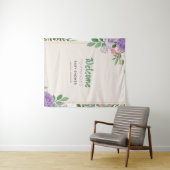 蝶キススミレ花ベビーシャワー タペストリー (インサイチュ(横))