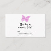 蝶キスママの腹のゲームはどれくらい大きい エンクロージャーカード (正面)