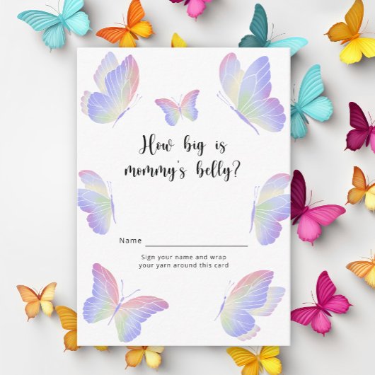 蝶キスママの腹のゲームはどれくらい大きい エンクロージャーカード