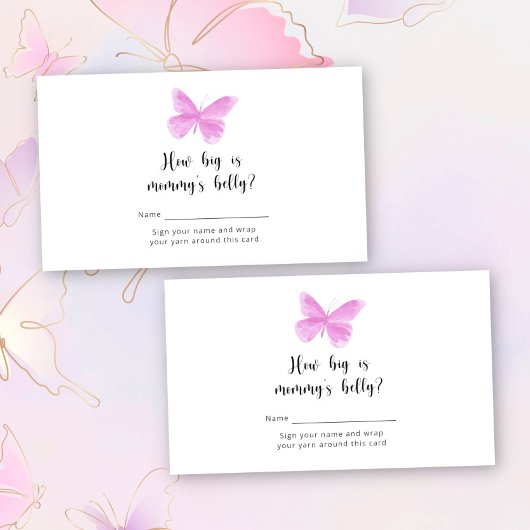 蝶キスママの腹のゲームはどれくらい大きい エンクロージャーカード