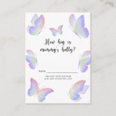 蝶キスママの腹のゲームはどれくらい大きい エンクロージャーカード (正面)