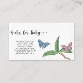 蝶キス本ベビーチケット エンクロージャーカード (正面)