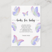 蝶キス本ベビーチケット エンクロージャーカード (正面)