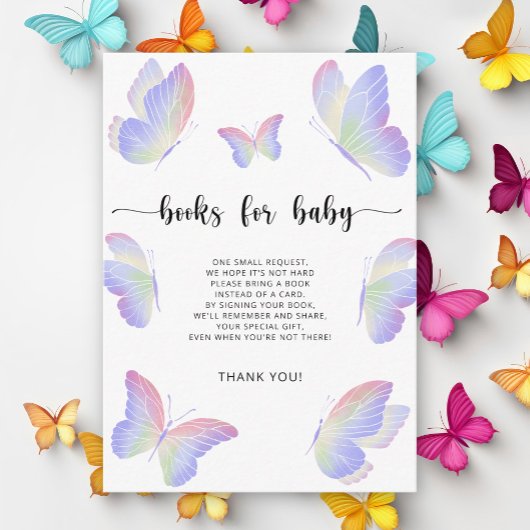 蝶キス本ベビーチケット エンクロージャーカード