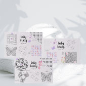 蝶キス赤ちゃんシャワー | バタフライ着色 ペーパーパッド