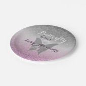 蝶キス赤ちゃんシャワー ペーパープレート (アングル)