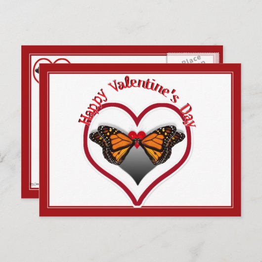 蝶キス ポストカード (正面/裏面)