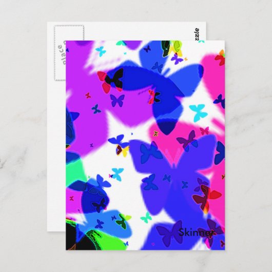 蝶キス ポストカード (正面/裏面)