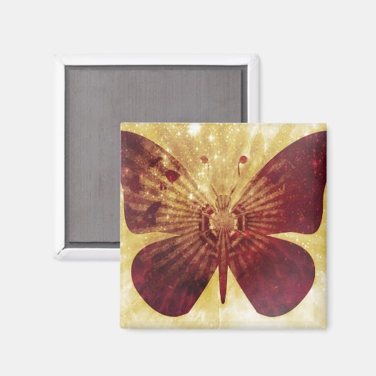 蝶キス マグネット (正面/裏面)