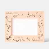 蝶キス、ラディバグパーソナライズされたハグ7x5 レーザー彫刻フレーム (正面)