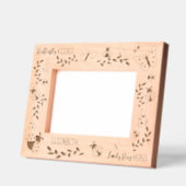 蝶キス、ラディバグパーソナライズされたハグ7x5 レーザー彫刻フレーム (左)