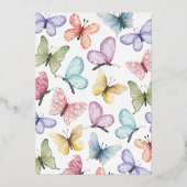 蝶キス 箔招待状 (裏面)