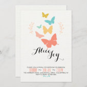 蝶キャンバスの招待状 招待状 (正面/裏面)