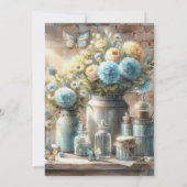 蝶クラシック結婚式招待状 招待状 (裏面)