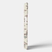 蝶クリーパターン（の模様が）あるムブラウン Case-Mate iPhoneケース (裏面 / 右)