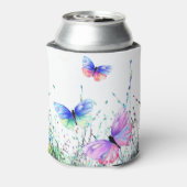 蝶クーラーボックスカラフル蝶飛んでいる 缶クーラー (缶裏面)