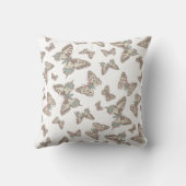 蝶グラフィック型枕 クッション (裏面)