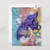 蝶グランジ々 ポストカード (正面/裏面)