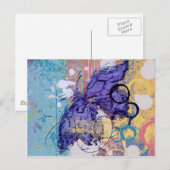 蝶グランジ々 ポストカード (正面/裏面)