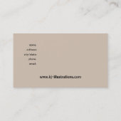 蝶グランジでカスタムなデザイナー名刺 名刺 (裏面)