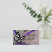 蝶グランジでカスタムなデザイナー名刺 名刺 (スタンド正面)