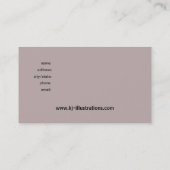 蝶グランジでカスタムなデザイナー名刺 名刺 (裏面)