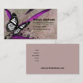 蝶グランジでカスタムなデザイナー名刺 名刺 (正面/裏面)