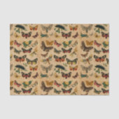 蝶コレクションヴィンテージアンティークデクページ 薄葉紙 (正面)