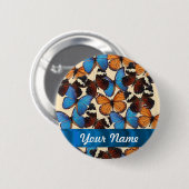 蝶コレクション 缶バッジ (正面&裏面)