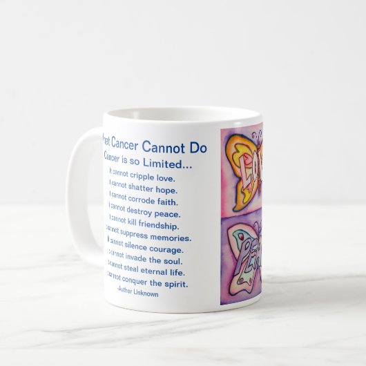 蝶コーヒーカップができないもの コーヒーマグカップ (正面左)