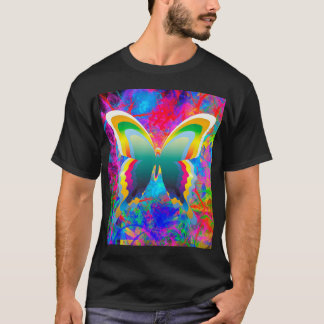 蝶サイケデリック類 Tシャツ