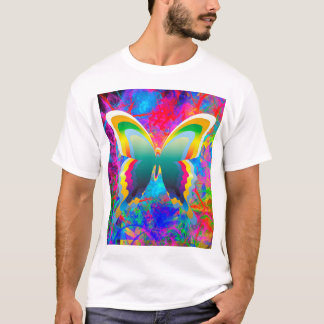 蝶サイケデリック類 Tシャツ