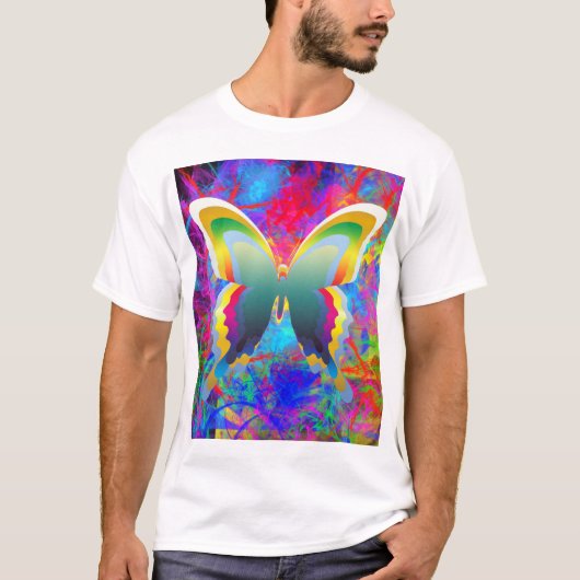 蝶サイケデリック類 Tシャツ (正面)