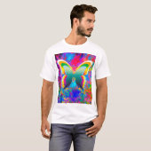 蝶サイケデリック類 Tシャツ (正面フル)